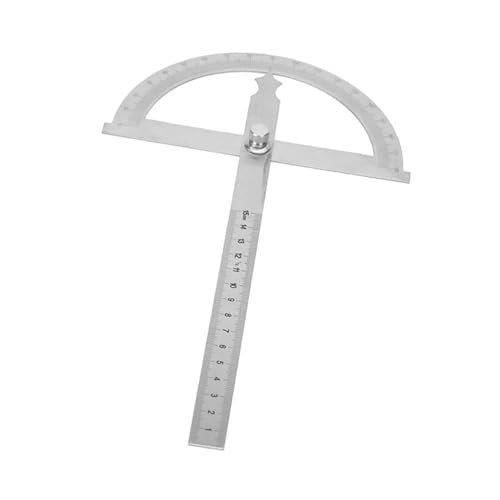 Itonash Edelstahlwinkel -Finder, 2 in 1 Protraktor -Lineal, Schnelle Messung für Holzbearbeitung, Bau, Workshop mit Verriegelungsmutter und 3 Größen Verfügbar (150 * 200 mm) von Itonash