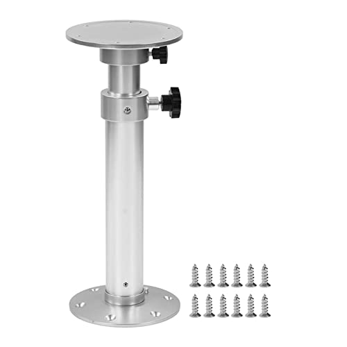 Itonash Einstellbare 360 ​​° -Rotation Aluminiumlegierung Tischpodest Bein für Wohnmobilbootyacht nach Hause, Geeignet für Wohnmobile, Wohnmobil, Karawane, Familie, Balkon usw. von Itonash