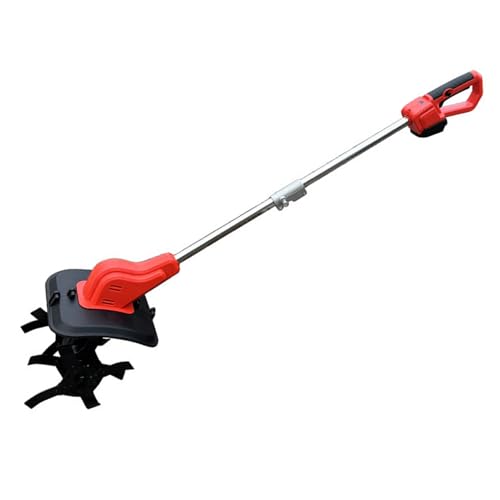 Itonash Elektrischer Pinne, Digital Display 2 Batteriebetriebene Ergonomische Griff -Leichtgartenrototiller mit 21 V 4000 -mAh Batterie für Hausgarten Billing -Aufgaben (EU -Stecker) von Itonash