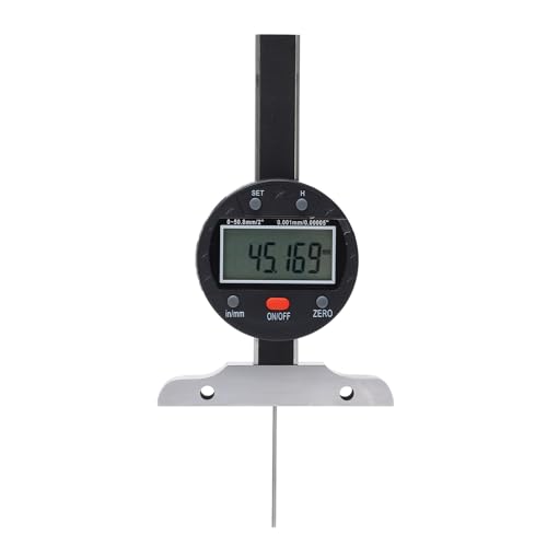 Itonash Elektronische Tiefenmessgerät, Digitaldigalanzeige LCD-Bildschirm mit Hoher Genauigkeit 0-50,8 Mm Reichweite 0,001 Mm Genauigkeit mit USB-Datenübertragung für Itonash Elektronische Tiefenmessgerät, Digitaldigalanzeige LCD-Bildschirm mit Hoher Genauigkeit 0-50,8 Mm Reichweite 0,001 Mm Genauigkeit mit USB-Datenübertragung für von Itonash