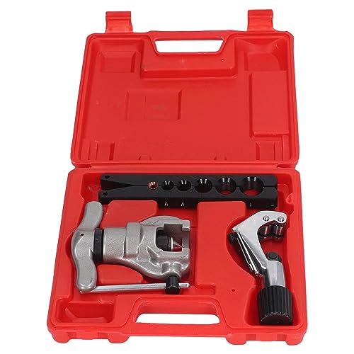 Itonash Exzentric Rohrexpander, 6 Größen Stahl Aluminiumlegierung Flacking -Werkzeug für Kupfer -Messing -Aluminiumrohre, mit Einzelklemmschraube und Großer Vorschubschraubengriff Itonash Exzentric Rohrexpander, 6 Größen Stahl Aluminiumlegierung Flacking -Werkzeug für Kupfer -Messing -Aluminiumrohre, mit Einzelklemmschraube und Großer Vorschubschraubengriff von Itonash