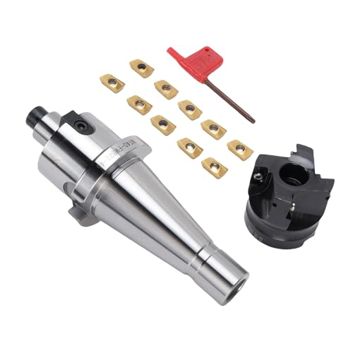Itonash Face End Mill Halter Set NT40 FMB22, 4PCS APMT1604 Carbid Blades CNC -Frässchneider für Stiefflächen mit Schraubenverriegelungsmechanismus für CNC -Fräsmaschinen und Bohrmühlen Itonash Face End Mill Halter Set NT40 FMB22, 4PCS APMT1604 Carbid Blades CNC -Frässchneider für Stiefflächen mit Schraubenverriegelungsmechanismus für CNC -Fräsmaschinen und Bohrmühlen von Itonash
