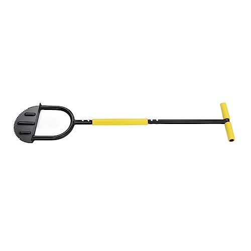 Itonash Handbuch Rasen Edger, Gezackte Stahlklinge T Grip Half Moon Sägezahn Trimmer mit 37,4 Zoll Langem Griff für Bürgersteig -Auffahrt Garten Rasen Wartung von Itonash
