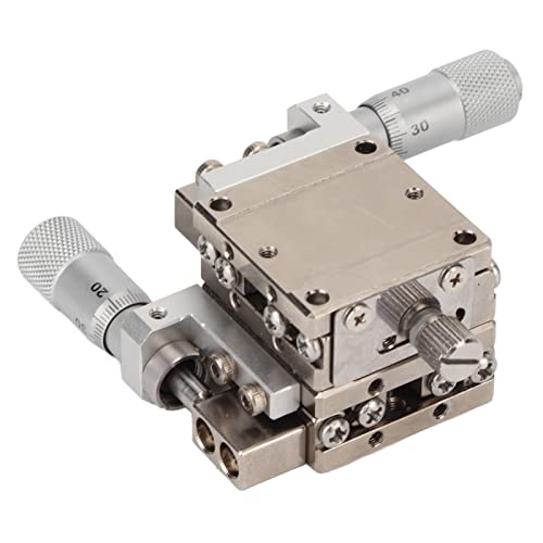 Itonash Handbuch XY Lineare Stufe, Kugelführerschiene mit Mikrometerknopf 10 μm Pro Skala für Labortests Mechanische Geräte Optische Instrumente von Itonash