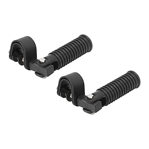 Itonash Hochfestige Motorradfußpegs Anti-Wear Faltbares Fußstütze mit 1 Zoll Klemmmontage Motorrad-Fußstütze (Schwarz) von Itonash