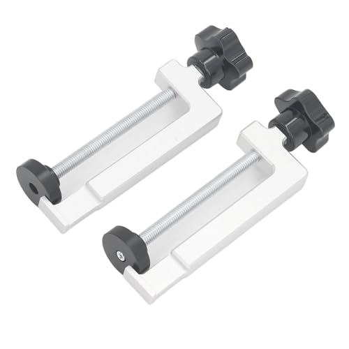 Itonash Holzbearbeitungszaunklemme, 2pcs Aluminiumlegierung Multifunktional Rotierende 360 ​​-Grad -Klemmkopf mit Ergonomischem Klemmknopf Zum Einbau von Zäunen Gerade und Sichern von Itonash