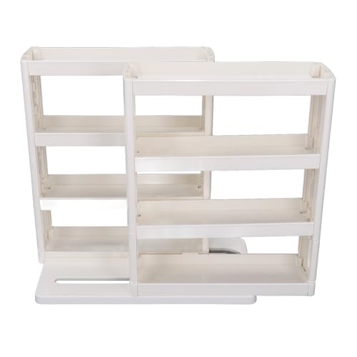 Itonash Klappstasprotokollregal, 90 Grad Rotierender Gewürzorganisator -Rack mit Modularem Design und Doppelregalen für Küchen- und Badezimmerschrank von Itonash