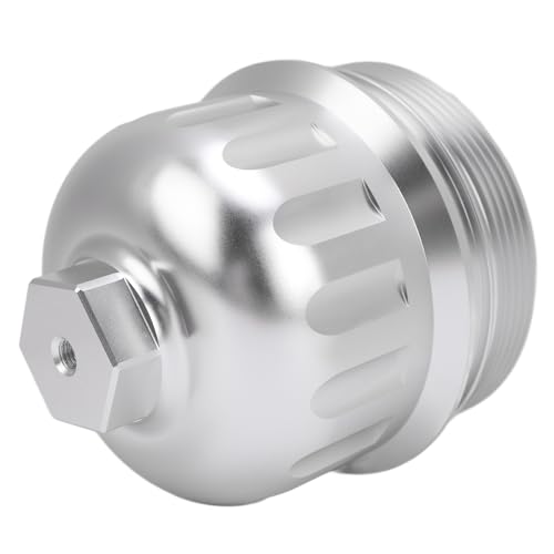 Itonash Kraftstofffilter -Gehäusekappe 134001, Aluminiumlegierung -Kraftstofffiltergehäuse für L5P 6,6L 2017 Bis 2019 mit Verbesserter Haltbarkeit und Leistung (Silber) von Itonash