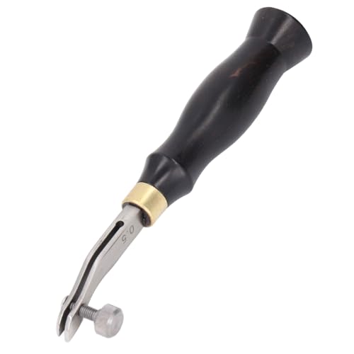 Itonash Leder Beveler Werkzeug, 0,5mm Einstellbarer Bequemer Griff mit Sandelholz Griff, für Präzise Linien Markierung Leder Kanten Besatz Itonash Leder Beveler Werkzeug, 0,5mm Einstellbarer Bequemer Griff mit Sandelholz Griff, für Präzise Linien Markierung Leder Kanten Besatz von Itonash