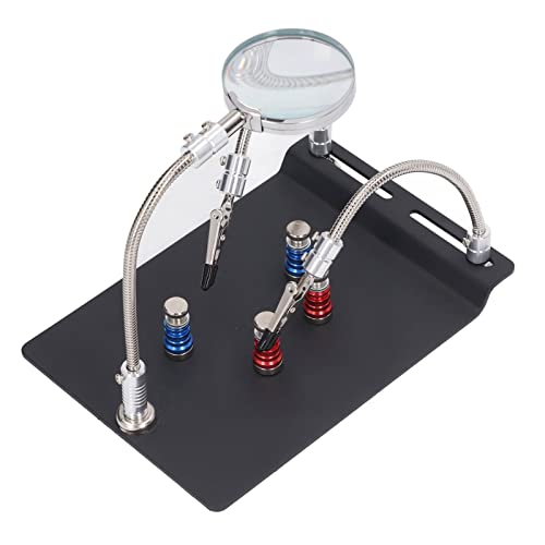 Itonash Löten Helfende Hände, Flexible Winkelverstellbare Arme mit 3x -Lupe -Glas für Mainboard -Wartung Elektronik Reparatur Präzisionsinstrument von Itonash