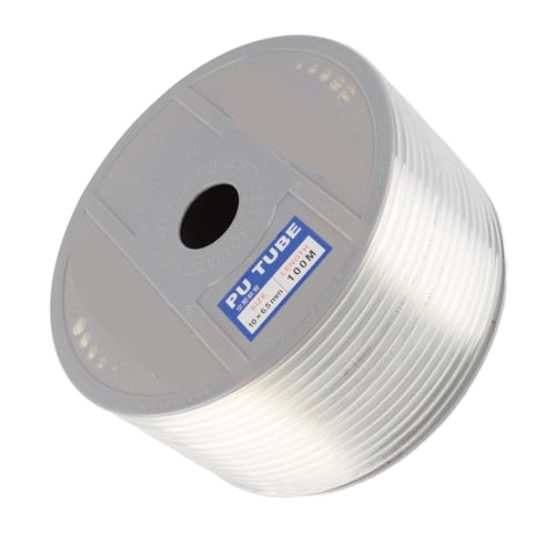 Itonash Luftschlauch, PU 10mm OD 6,5 Mm ID 100 M Länge Transparent Pneumatic Rohr Spulenrohrlinie mit Ultra -weichem Flexiblen Drehdesign für Luftkompressor Nagelpistole Itonash Luftschlauch, PU 10mm OD 6,5 Mm ID 100 M Länge Transparent Pneumatic Rohr Spulenrohrlinie mit Ultra -weichem Flexiblen Drehdesign für Luftkompressor Nagelpistole von Itonash