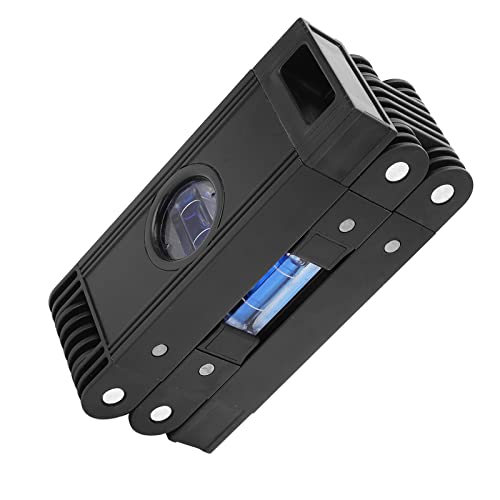 Itonash Magnetische Faltbare Ebene, 3 Abschnitte Flexible Ebene mit Multi -Winkel -Levelblasen für Holzbearbeitung, die die Installation des Haushaltsdekorationsschranks Messen (Schwarz) von Itonash