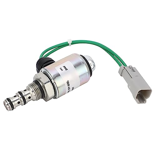 Itonash Magnetventil, 24 -V -Legierungsstahl -Motormagnetventil mit Standardstopfen für Caterpillar Cat Engine 3116 3126b 3176C 3306 3406E 3412d 3412e C9 C15 C18 von Itonash