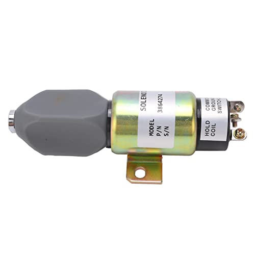 Itonash Magnetventil Ausschalten, Motorstoppmagnetventil 3864274 für Engineering Machinery 1751 2467U1B1S5A, mit Hoher Empfindlichkeit und Haltbarkeit, 12 V DC Itonash Magnetventil Ausschalten, Motorstoppmagnetventil 3864274 für Engineering Machinery 1751 2467U1B1S5A, mit Hoher Empfindlichkeit und Haltbarkeit, 12 V DC von Itonash