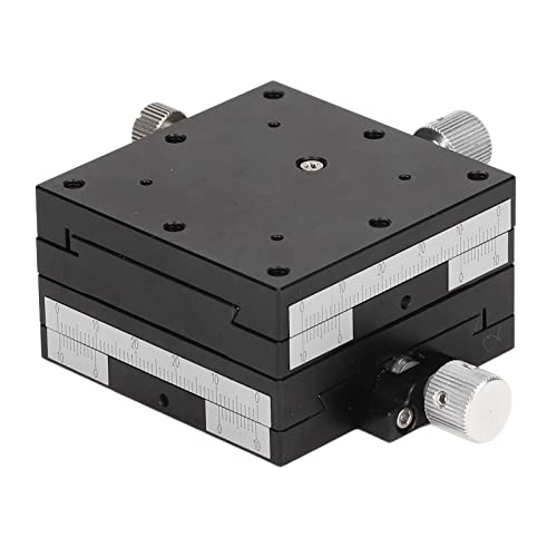 Itonash Manuelle Lineare Bühne, Schiebe Tisch aus Aluminium Legierung mit Schwarzem Eloxiertem Finish, für Präzise Labor Tests und Optische Instrumente von Itonash