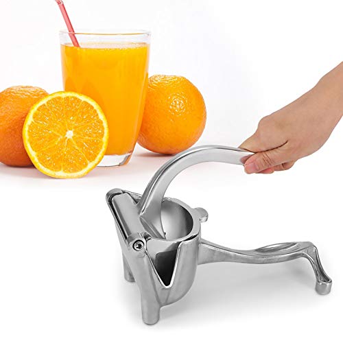 Itonash Manuelles Fruchtsaftanschlag, Aluminium Tragbarer Zitronenorange -Squeezer -Extraktor mit Dreieckiger Umleitungsdüse und Anti -Tropf -Design, für Komfortable Griffe und Einfache von Itonash