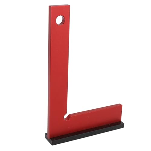 Itonash Maschinistischer Quadrat, Anodiziertes Aluminiumlegier -Legel -Typ Rechtswinkel Lineal mit Verdickter Basis für Holzbearbeitung und Metallbearbeitung von Itonash