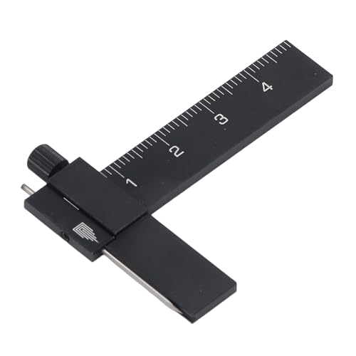 Itonash Modell Equidistant Parallel Scriber, Robuste Aluminiumlegierung Einstellbarer Schreibfachlineer mit Werkzeugstahlstichnadel, für Präzise Markierung und Gravur (Schwarz) von Itonash