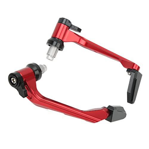Itonash Motorradbremskupplungshebelschutz, Hochfestige Aluminiumlegierung des Resistenten Schlagschutzproblems mit 22 Mm Lenker für -Triumphmodelle (Rot) von Itonash