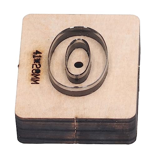 Itonash Nummer 0 Form Leder Stanz Maschine, Legierter Stahl Schneide Form für Pappe Gummi Punch mit Stanz Werkzeug, Geeignet für Leder Stoff Tonholz 41x28mm von Itonash