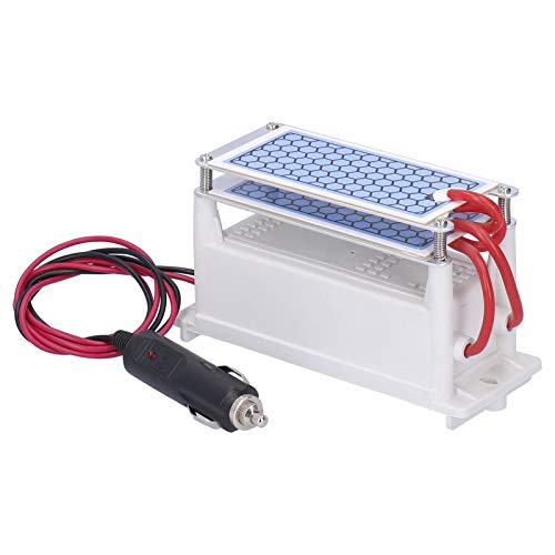 Itonash Ozongenerator, Tragbarer 10 G/h -Autoluftreiniger mit Schocksicherem Aluminium -Legierungs -Keramik -Design, Zum Entfernen von Formaldehyd und Gerüchen Im Auto von Itonash