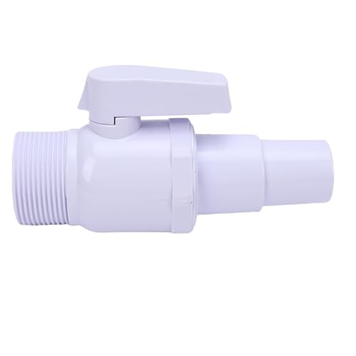 Itonash Pool Filter 2-Wege-Kugelventil, 1,5-Zoll-Stecker für Filter-Skimmer-Pumpe mit Griff Zur Durchfluss Kontrolle, Passend für -Filter ABS-Kunststoff-Absperr Ventil Itonash Pool Filter 2-Wege-Kugelventil, 1,5-Zoll-Stecker für Filter-Skimmer-Pumpe mit Griff Zur Durchfluss Kontrolle, Passend für -Filter ABS-Kunststoff-Absperr Ventil von Itonash