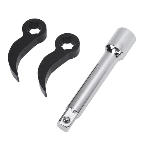 Itonash Pry Bar Wrench Adapter Set, 3pcs 65 Mio. Stahlkreuzstangenadapterköpfe mit Verlängerungsstange, für die Abriss von Automobilreparaturen von Itonash