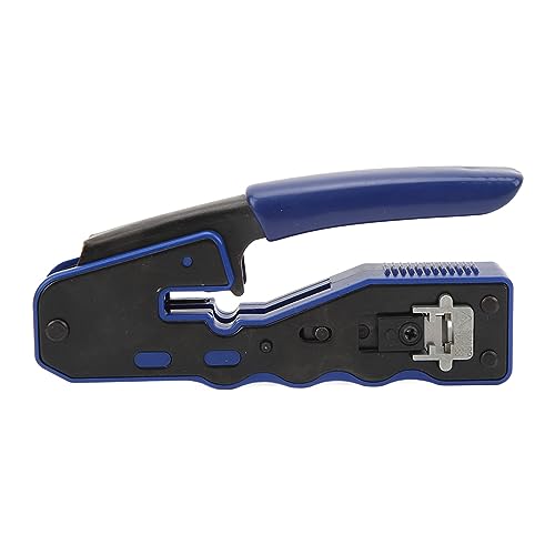 Itonash RJ45 -Crimp -Werkzeug, durch den Crimper mit Verriegelungstaste für Cat5 Cat5e Cat6 Cat6a -Kabel mit 50 Kristallkopfschutzbezügen und Mini -Draht -Stripper Passieren Itonash RJ45 -Crimp -Werkzeug, durch den Crimper mit Verriegelungstaste für Cat5 Cat5e Cat6 Cat6a -Kabel mit 50 Kristallkopfschutzbezügen und Mini -Draht -Stripper Passieren von Itonash