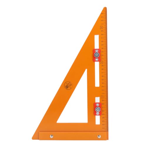 Itonash Rafter Square, 2 in 1 Hohe Genauigkeit Mechanischer Winkel Holzbearbeitung Square Lineal, mit Ergonomischem Griff für Metallarbeiter Ingenieure Bauarbeiter von Itonash