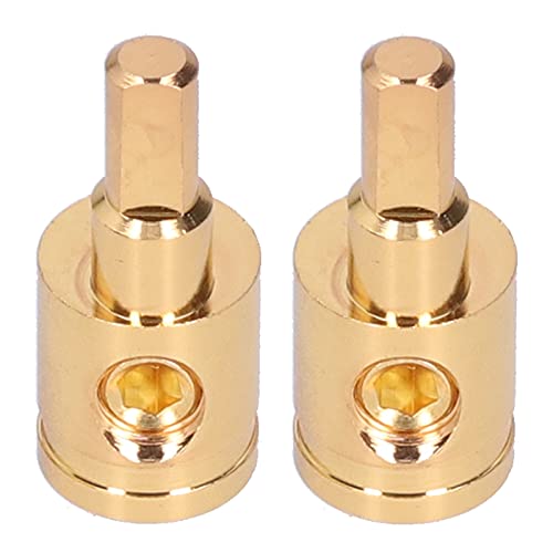 Itonash Reiner Kupfergoldgeplattter Kabel Reduzierdrahtanschlussanschluss 4/0 AWG Bis 4 Gauge, Ideal für die Automobilbedienung mit Sechskantschemenschrauben, kein Crimping Erforderlich Itonash Reiner Kupfergoldgeplattter Kabel Reduzierdrahtanschlussanschluss 4/0 AWG Bis 4 Gauge, Ideal für die Automobilbedienung mit Sechskantschemenschrauben, kein Crimping Erforderlich von Itonash