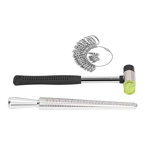 Itonash Ring Sizer -Messwerkzeug, Aluminiumlegierung Messelmesser mit 31 -teiliger Edelstahl -Finger -Sizer -Kit für US HK Japan Europa Größenmessung Itonash Ring Sizer -Messwerkzeug, Aluminiumlegierung Messelmesser mit 31 -teiliger Edelstahl -Finger -Sizer -Kit für US HK Japan Europa Größenmessung von Itonash