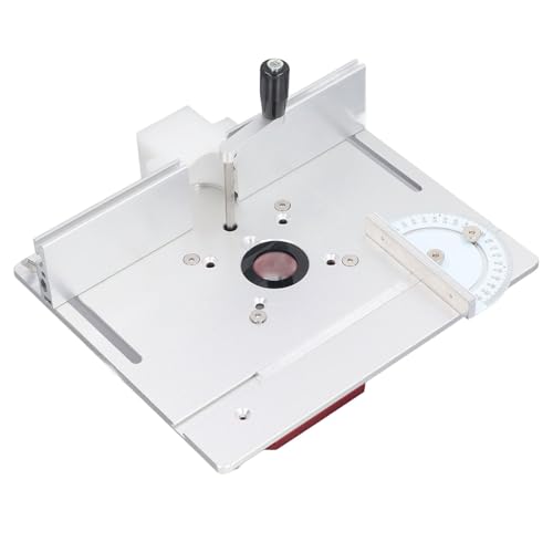Itonash Router Liftbasis, Aluminiumlegier -Router -Tischetischplatte mit Griff Zur Höhenanpassung, 0 54 Mm Hebebereich, 64 65 -Mm -Router -Modelle Passt von Itonash