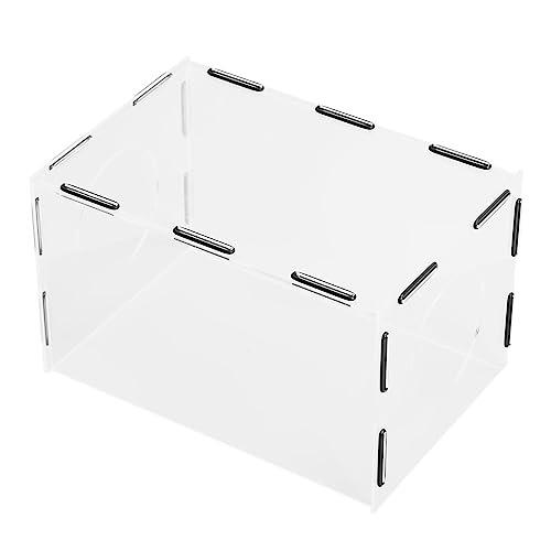 Itonash Schleifstaubkastenabdeckung mit 2 Löchern, Polierstaubkasten mit 2 Löchern, Transparentem Acryl Zum Schleifen, Gravieren und Schleifen Itonash Schleifstaubkastenabdeckung mit 2 Löchern, Polierstaubkasten mit 2 Löchern, Transparentem Acryl Zum Schleifen, Gravieren und Schleifen von Itonash