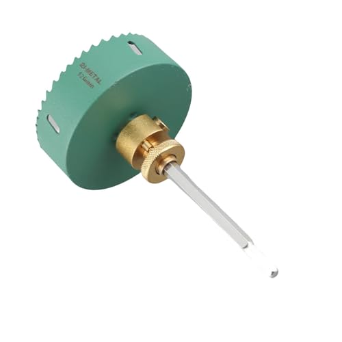 Itonash Schnellleitungslochöffner, 7,5 Mm Sechskant Shank Legierungstahl Stahl -Downlight -Loch Säge für Festes Holz -Gips -Tafel, mit Abfallmaterialentfernung für Hand -Elektrobohrer (120 mm Opener) von Itonash