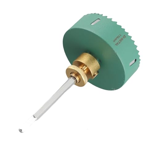 Itonash Schnellleitungslochöffner, 7,5 Mm Sechskant Shank Legierungstahl Stahl -Downlight -Loch Säge für Festes Holz -Gips -Tafel, mit Abfallmaterialentfernung für Hand -Elektrobohrer (150 mm Opener) von Itonash