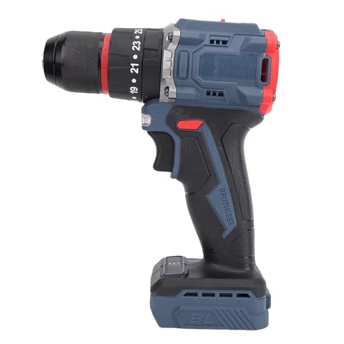 Itonash Schnurloses Bohrkit, 1500 U/Min Bürstenloser Motor mit 25 Drehmomentgängen und LED -Licht, Zum Bohren von Holzplastikschrauben, Haushaltsmöbelbaugruppe (EU -Stecker) von Itonash