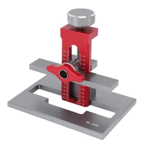 Itonash Schrank-Tür-Installation Vorrichtung, Aluminium Legierung 3 in 1 Scharnier-Hardware-Montage Position Ierer mit Rutsch Festen Gummi Pads und Präzisen Waagen, für Rahmenlose von Itonash