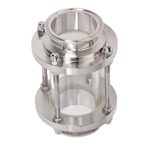 Itonash Sichtglas, in Linie Edelstahl Gerade Fluss Sehglas mit Klemmend, für die Ölwasser -Luft Lebensmittelmedizin Industrie (63 mm / 2,48 Zoll) von Itonash