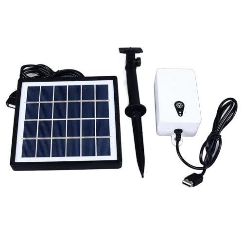 Itonash Solar Sauerstoffpumpe, Wetterbeständige Solarantrieb mit 2200 MAh Backup -Batterie für Teichaquarien Wasserfischerei von Itonash