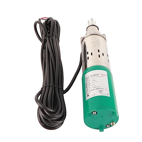 Itonash Solar-Tauch Brunnen Pumpe, Edelstahl Gebürstetes Schrauben Hoch Hub 30m DC12V 220W, mit Kupfer Motor und PTFE-Gummi Dichtung, für Landwirtschaft Liche Bewässerung Garten Wasser Itonash Solar-Tauch Brunnen Pumpe, Edelstahl Gebürstetes Schrauben Hoch Hub 30m DC12V 220W, mit Kupfer Motor und PTFE-Gummi Dichtung, für Landwirtschaft Liche Bewässerung Garten Wasser von Itonash
