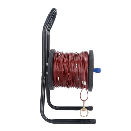 Itonash Stahldraht-Messseil, 100M Baustellen Mess Seil Im Klaren Maßstab mit Metall Tabs für Eisenbahn Vermessung, Technische Projekte von Itonash