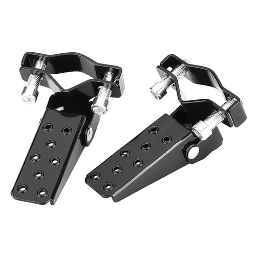 Itonash Stilvolle Metall-Motorrad-Fuß Stütze, Schlankes Design, Kratz Festigkeit, Langlebig, Direkter Ersatz, für mit Schwarzem Eloxiertem Finish, Geeignet für Montage Größe 0, 9-1, 5 von Itonash