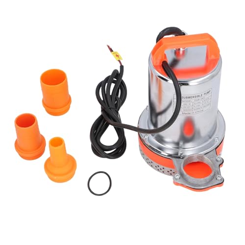 Itonash Tauch Pumpe DC24V 260W, Wasserpumpe mit Hohem Hub, ABS-Laufrad und Kupfers Pulen Motor, Edelstahl Gehäuse für Garten-Teich-Pool-Boot-Aquakultur von Itonash