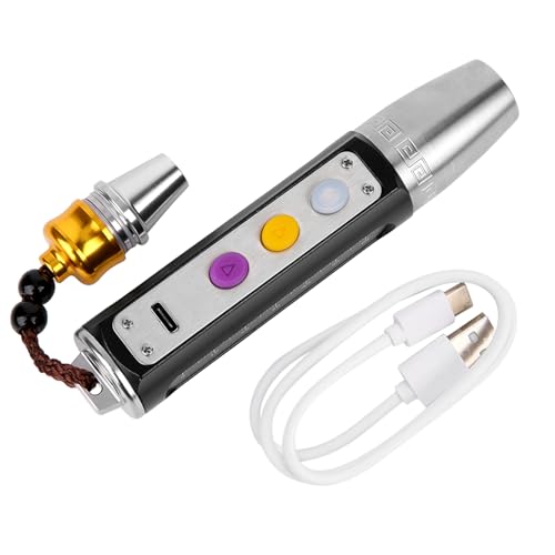Itonash Tragbare 3 LEDs Jade Taschenlampe, USB -wiederaufladbare Edelstein -Identifikation Licht mit weiß Gelben Lila Licht und Länge Messung, für Schmuck Antiquitätenforschung Itonash Tragbare 3 LEDs Jade Taschenlampe, USB -wiederaufladbare Edelstein -Identifikation Licht mit weiß Gelben Lila Licht und Länge Messung, für Schmuck Antiquitätenforschung von Itonash