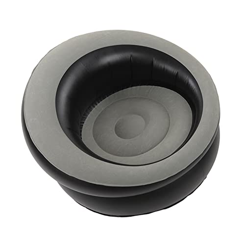 Itonash Tragbares Aufblasbares Sofa, Ergonomisches Design Camping Air Couch mit Schnellem Ventil, Leckfrei, Leicht für das Reisen, Geeignet für EIN Nickerchen, Lesen (Grau) von Itonash