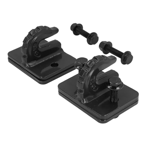 Itonash Traktor -Bucket Grab Hakenset, 2 Packung 3/8 Zoll Grad 70 Legierungstahlschraube Am Haken mit Rückplatte für RV UTV Truck Traktorbuckel 15000 Pfund (Schwarz) von Itonash