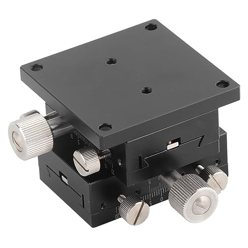 Itonash XY Lineare Stufe, Manuelle Präzise Plattform -Schiebetabelle Aluminiumlegierung Lineare Stufe mit Skala für Optische Instrumente Messungsinstrument Halbleiterausrüstung (60x40mm) von Itonash