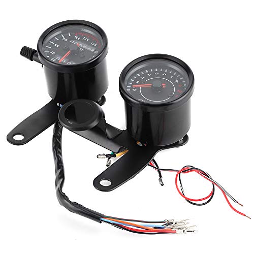 Universal Motorcycle LED -Kilometermesser Tachometer Tachometer Tachometer -Instrument 12 -V -Scheinwerfer, Neutrale Lichter, Drehen von Signalen mit Blau + Rotem LED Universal Motorcycle LED -Kilometermesser Tachometer Tachometer Tachometer -Instrument 12 -V -Scheinwerfer, Neutrale Lichter, Drehen von Signalen mit Blau + Rotem LED von Itonash