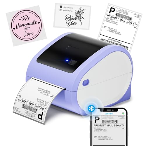 ItriAce D520BT Versandetiketten Drucker, DHL Etikettendrucker, Etikettendrucker Bluetooth Labeldrucker 4x6 für Kleine Unternehmen, Thermodrucker Kompatibel mit Amazon, Etsy, Ebay, UPS von ItriAce