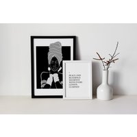 Erykah Badu Zitat Druck, Musik Poster, Neo Soul Inspirierende Worte, Motivierende Positive Weibliche Ermächtigung, Freundschaft Umarmung Geschenk von ItsAReligion